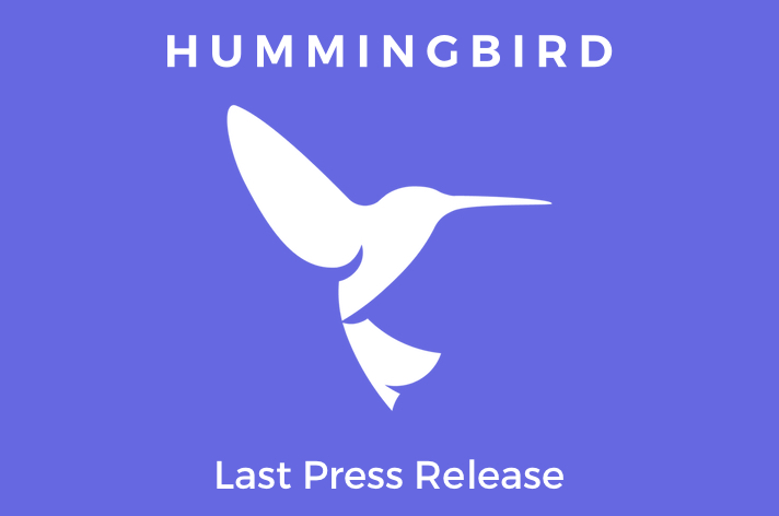 Hummingbird Trading press release